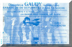 Entrada de concierto de Barón Rojo