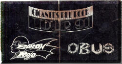 Entrada de concierto de Barón Rojo