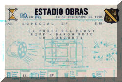 Entrada de concierto de Barón Rojo