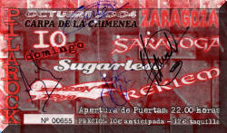 Entrada de concierto de Barón Rojo