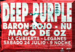 Entrada de concierto de Barón Rojo