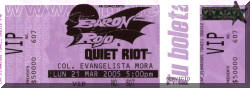 Entrada de concierto de Barón Rojo