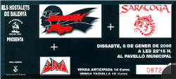 Entrada de concierto de Barón Rojo