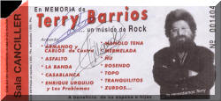 Entrada de concierto de Barón Rojo