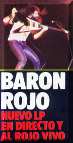 Póster de concierto de Barón Rojo