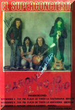 Póster de concierto de Barón Rojo