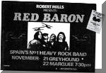Póster de concierto de Barón Rojo