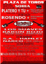 Póster de concierto de Barón Rojo