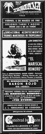 Póster de concierto de Barón Rojo
