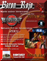 Póster de concierto de Barón Rojo