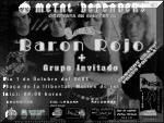 Póster de concierto de Barón Rojo