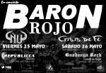 Póster de concierto de Barón Rojo