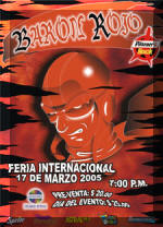 Póster de concierto de Barón Rojo