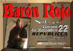 Póster de concierto de Barón Rojo