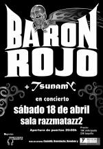 Póster de concierto de Barón Rojo