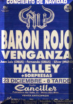 Póster de concierto de Barón Rojo
