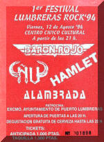 Póster de concierto de Barón Rojo